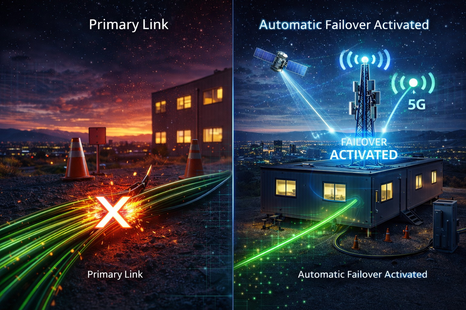 Backup internet failover configuration